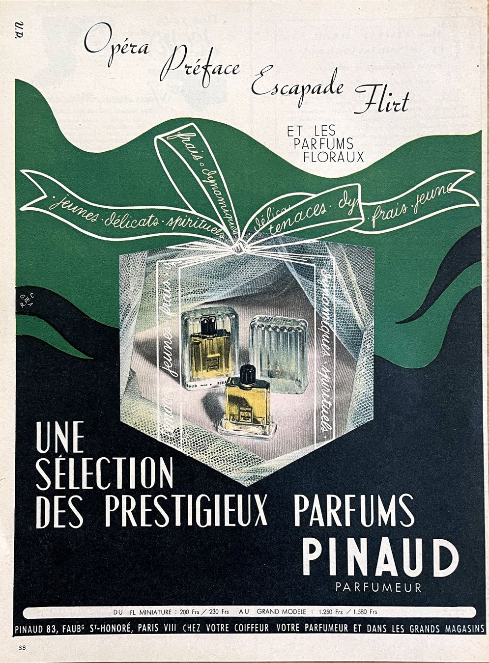 Foto & Immagini: Rigaud Parfum - Alte Werbung / Ancienne publicité 1952 – Usato da Savagnier venduto da Ne2065