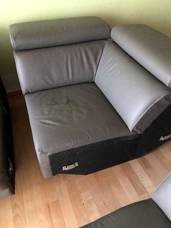 Divani: Grosses graues Ecksofa, L-Form mit Liegefunktion – Usato da Glattbrugg venduto da amzh 3