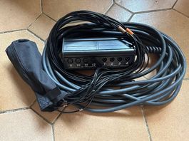 Rallonge XLR multipaire RockCable  15m, 12 in / 4 out