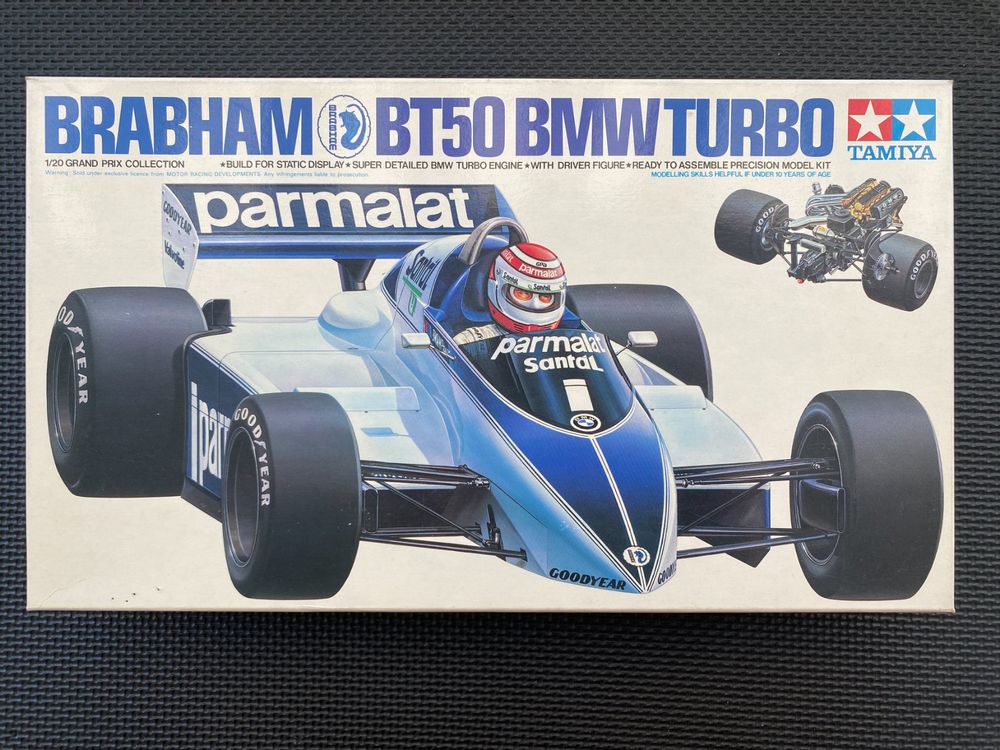  TAMIYA Brabham BT50 BMW Turbo Kit 1:20 Scale Model Kit