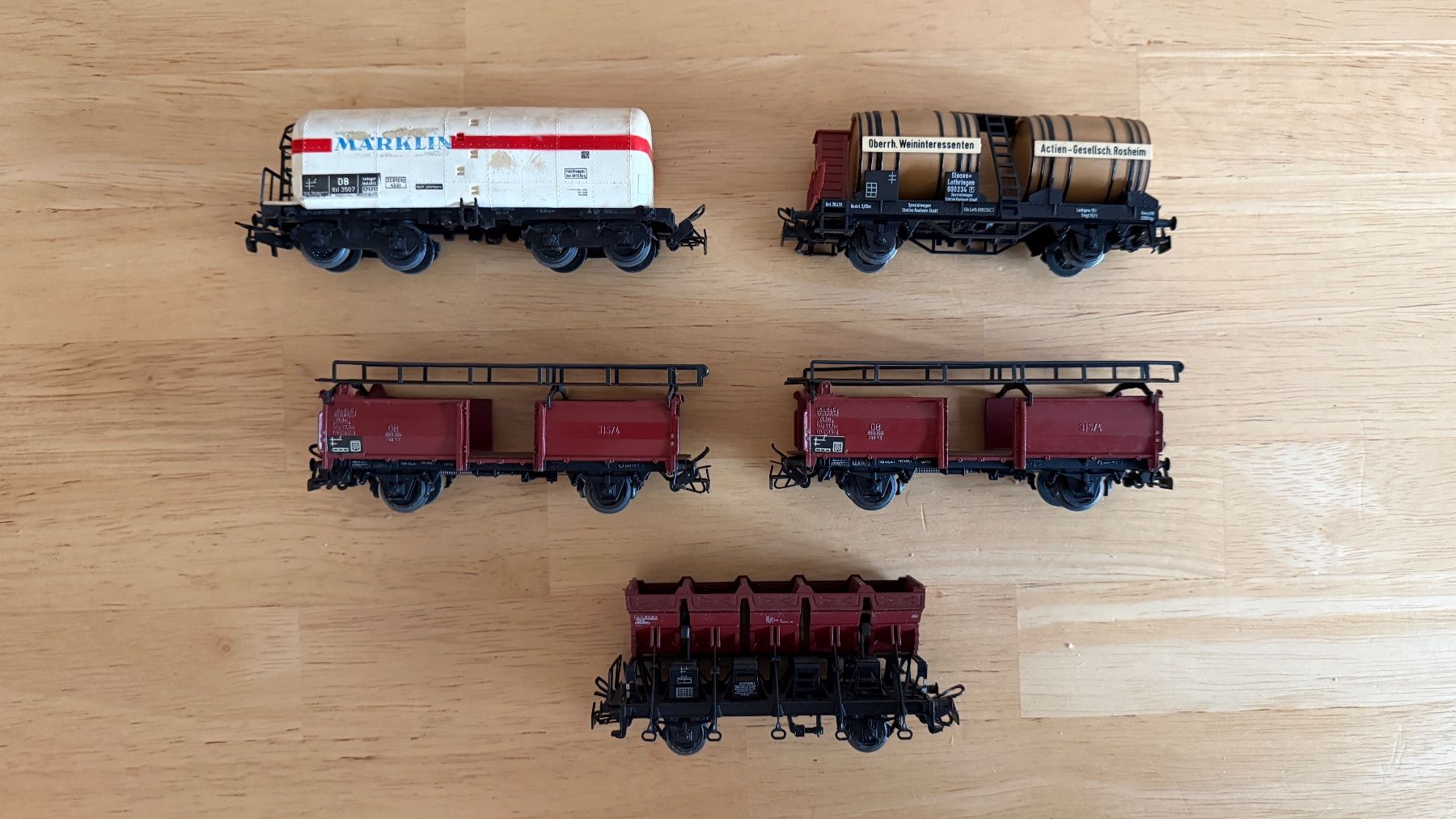 Märklin Modellini di ferrovie: Set mit 5 Güterwagen, Märklin – Usato da Zürich venduto da Wolfi72 2