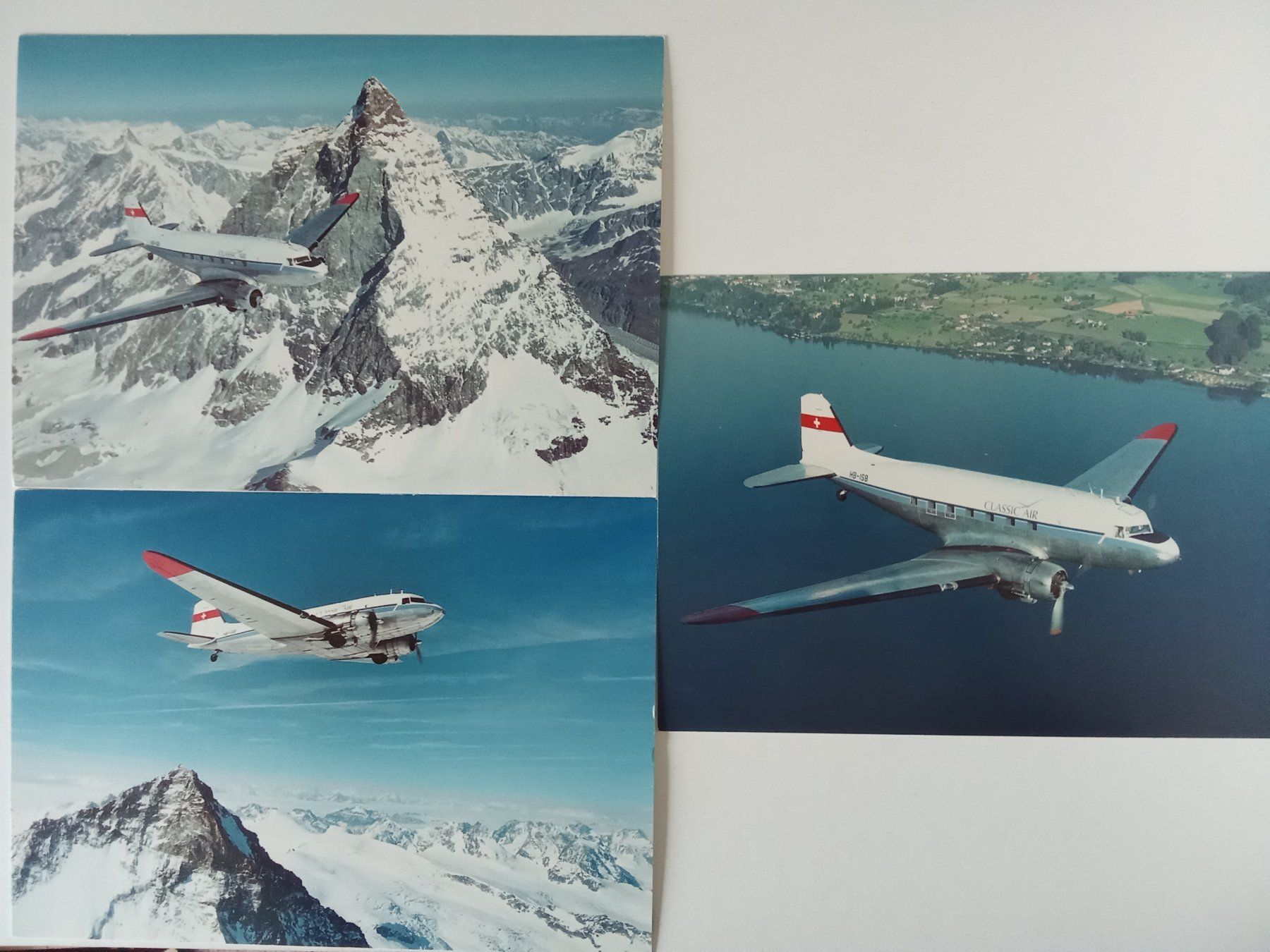 Cartoline postali: Aviatik 3 grossformatige Ansichtskarten der Classic Air DC-3 – Nuovo (secondo la descrizione) da Bilten venduto da Bora3