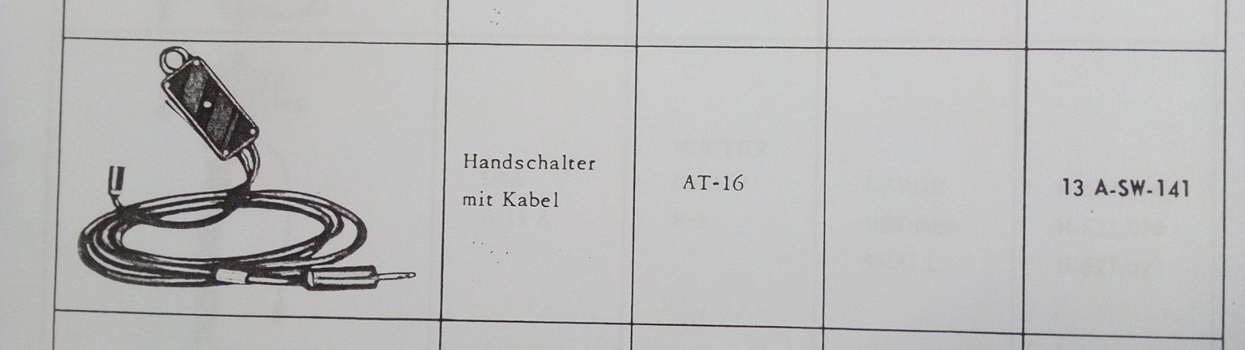 Misurare: Handschalter AT-16 Bomber B-17 Fliegertruppe Luftwaffe – Usato da Neuenkirch venduto da bf-109 4