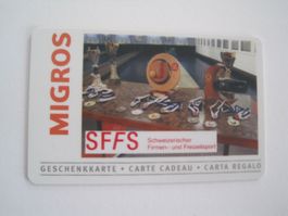 leere Migros Geschenkkarte