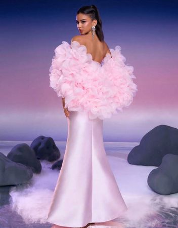 Luxuriöse Damen Abendkleid Grösse M neu , echte Hingucker