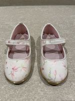 Süsse Mädchen Ballerinas H&M Gr. 24 weiss mit Blumen