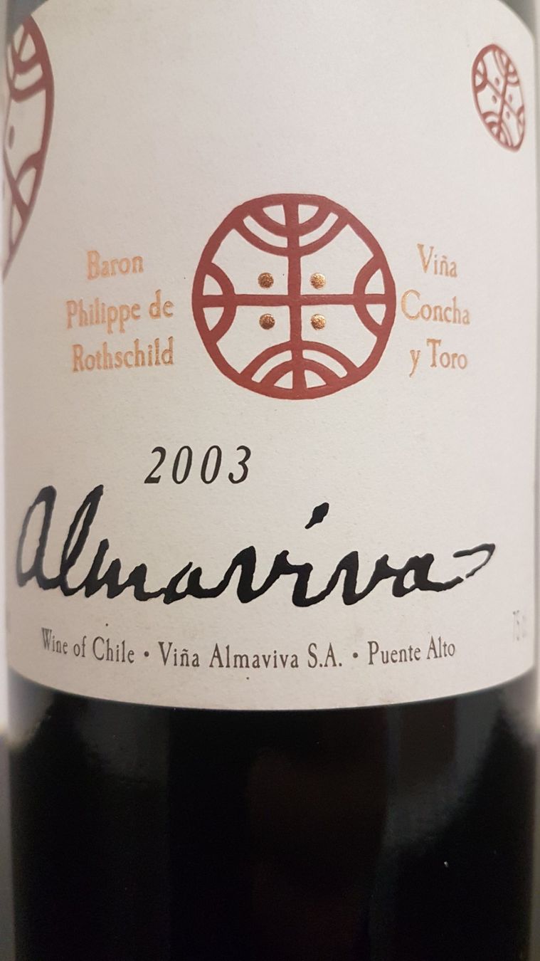 Wein: Almaviva 2003  75 cl. – Neu (gemäss Beschreibung) aus Grenchen von poggione 3