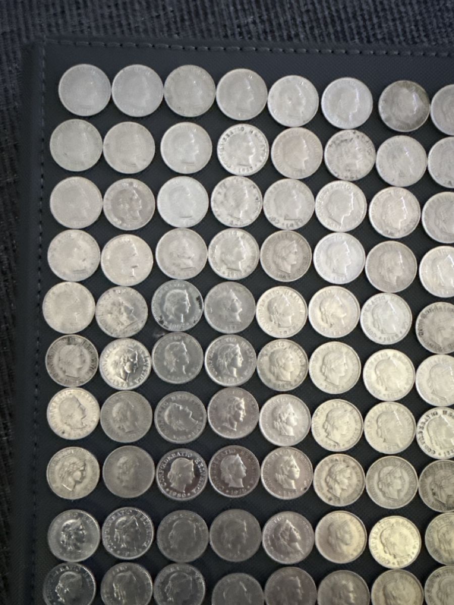 Tutti le monete: 5 Rappen Sammlung Silber Ab1919 204 Stück – Usato da St. Margrethen SG venduto da meg_6b9w 1