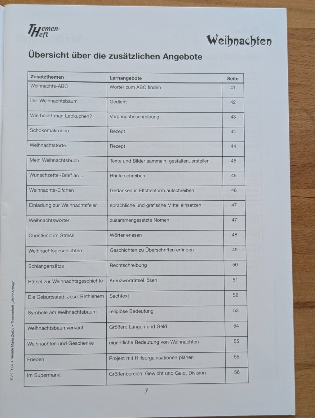 Riviste & Magazine: Themenheft Weihnachten /BVK – Usato da Weite venduto da Nur63 2