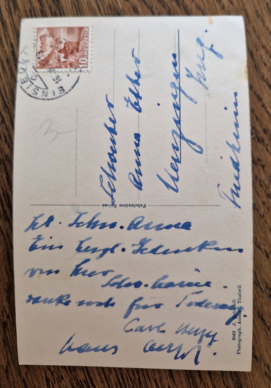 Cartoline postali: Stiftskirche Einsiedeln, Seitenschiff 1946 – Usato da Ebikon venduto da Donar50 1