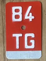 TG 84 - VELONUMMER - FAHRRADSCHILD - PLAQUE DE VELO - TG 84