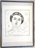 Ferdinand Hodler - Lithographie - "Brustbild Valentine"
