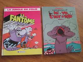 Le Fantome La Jungle en Folie & Hi - Yo Comic Album LOT