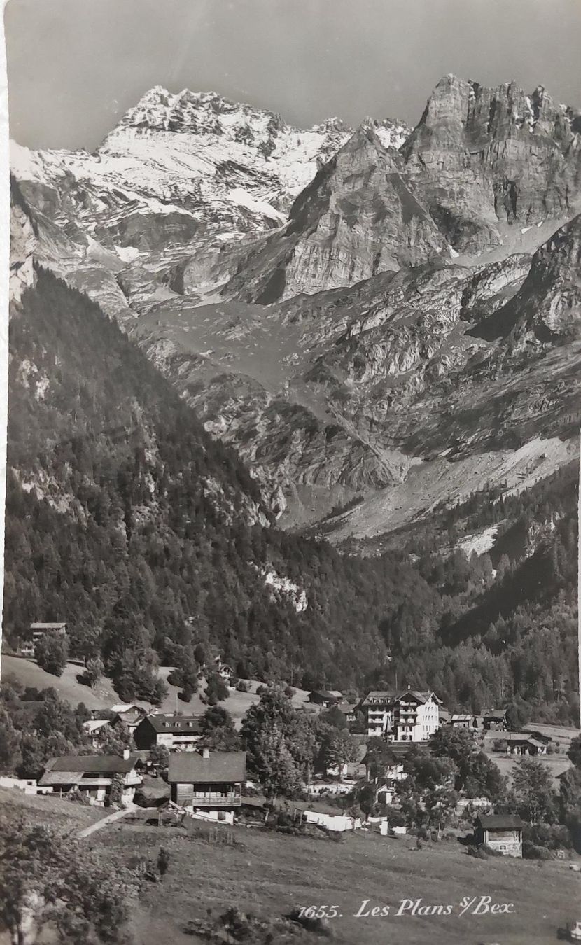 Cartoline postali: LES   PLANS  s. BEX  -  1955 – Usato da Delémont venduto da Domdom1
