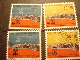 Liechtenstein Satz Weltflüchtlingsjahr 1960 */o