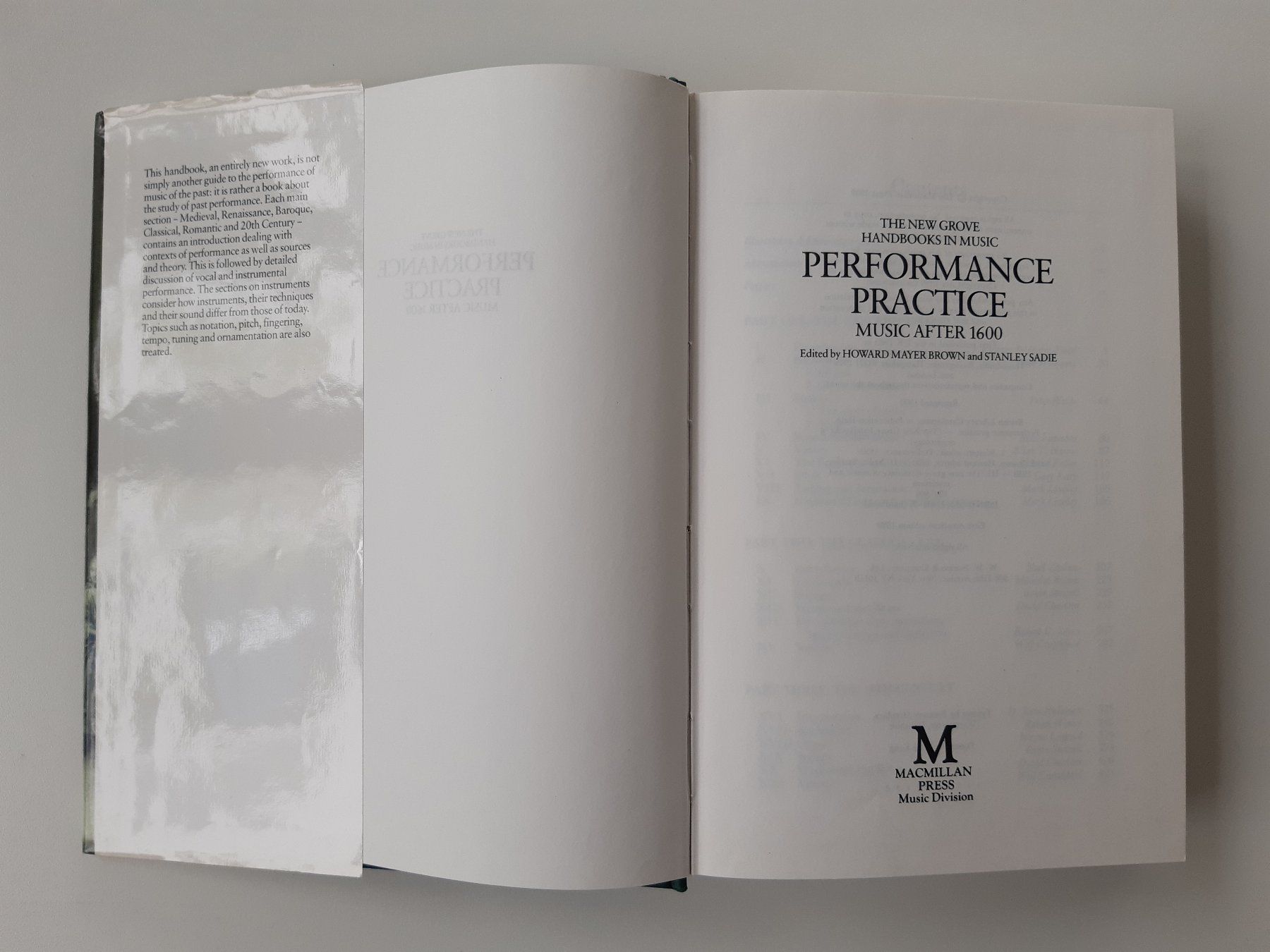 Libri: New Grove Handbooks in Music Performance Practice – Nuovo (secondo la descrizione) da Basel venduto da odradek 2