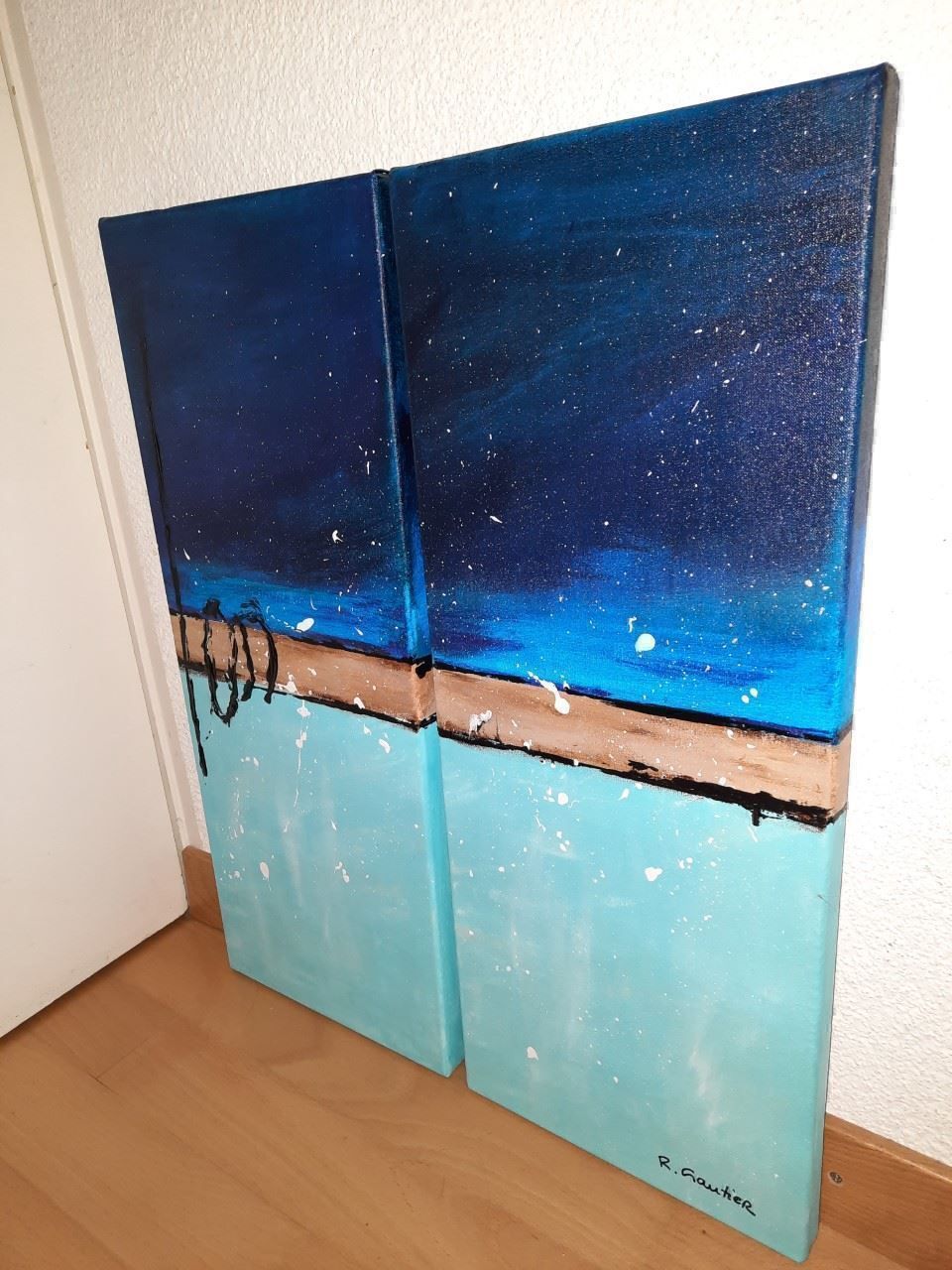 Dipinti: Tableau abstrait acrylique – Nuovo (secondo la descrizione) da Biel/Bienne venduto da Lionne72 1
