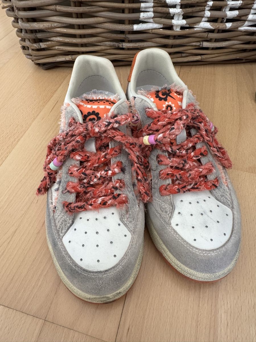 Scarpe da donna: Sneaker Low Top beige orange gemustert – Nuovo (secondo la descrizione) da Uster venduto da sandi_95 1