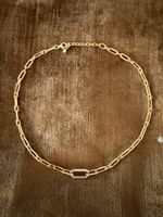 Elegante Halskette 950Sterlingsilber 18karat vergoldet