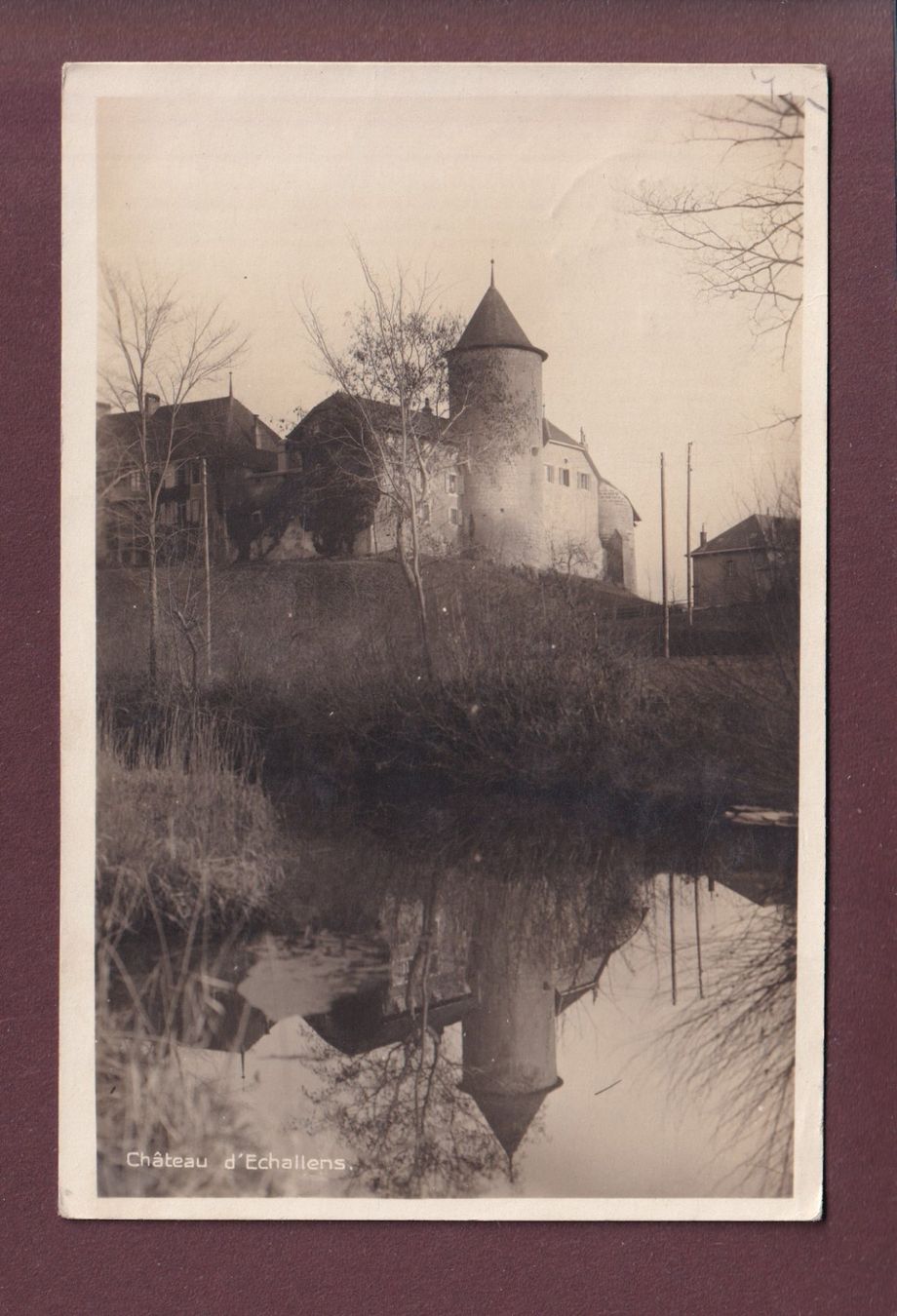 Cartoline postali: Château d'ECHALLENS - 1924 – Usato da Pully venduto da nicecards