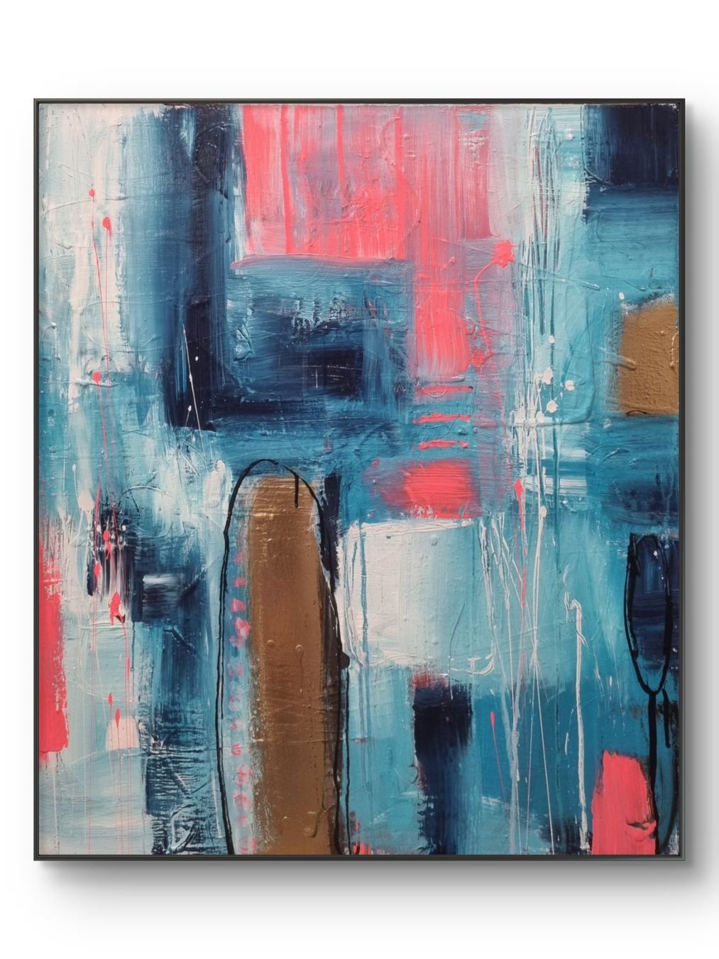 Dipinti: Originales abstraktes Gemälde 60x70cm – Nuovo (secondo la descrizione) da Urdorf venduto da Contra8 1