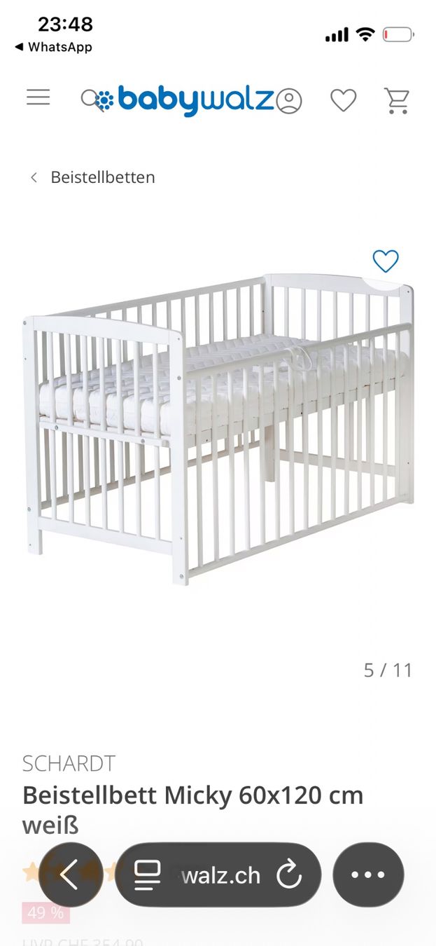 Letti: Baby Beistellbett – Usato da Adliswil venduto da Regu22 2