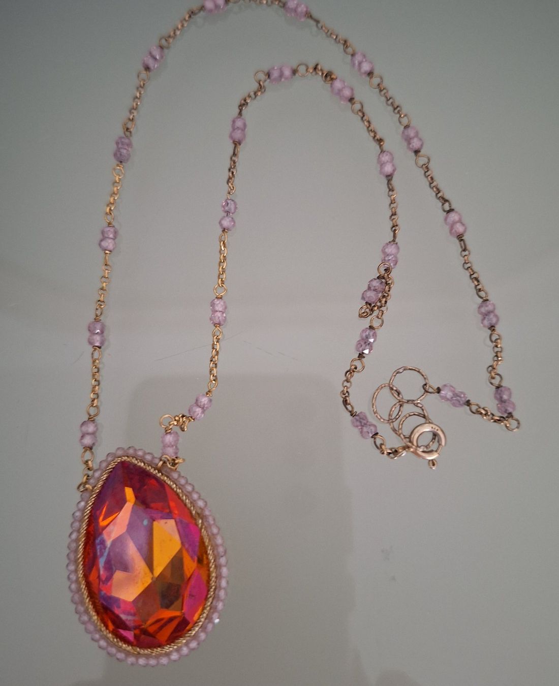 Catenine: SILBER COLLIER traumhaftes antikes Kristall.Collier – Usato da Kerzers venduto da ExpressoTerreno 3