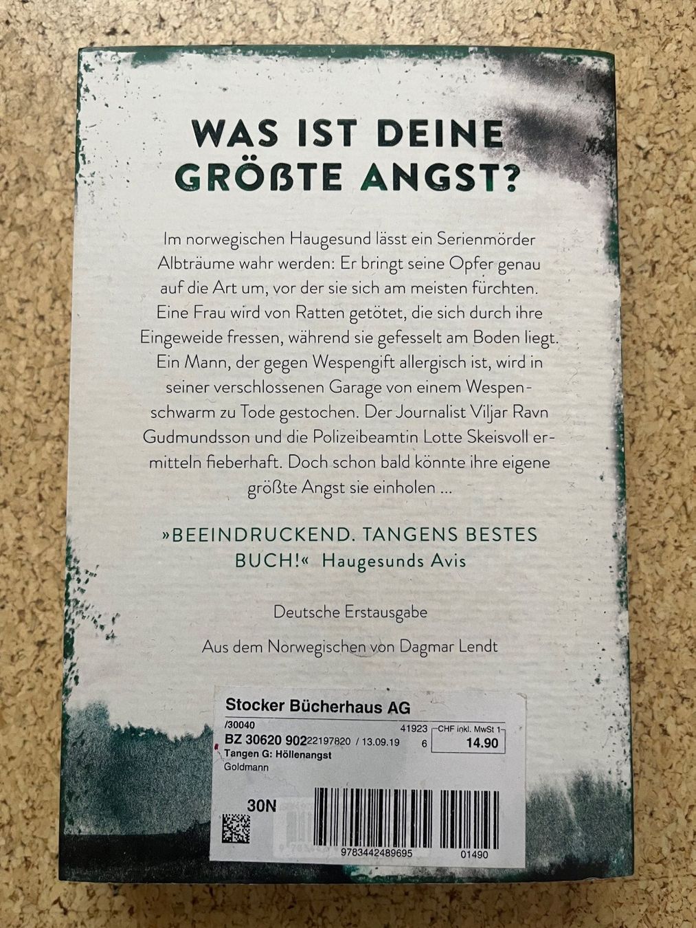 Bücher: Taschenbuch "Höllenangst", Geir Tangen – Gebraucht aus Grosswangen von Vita500 1