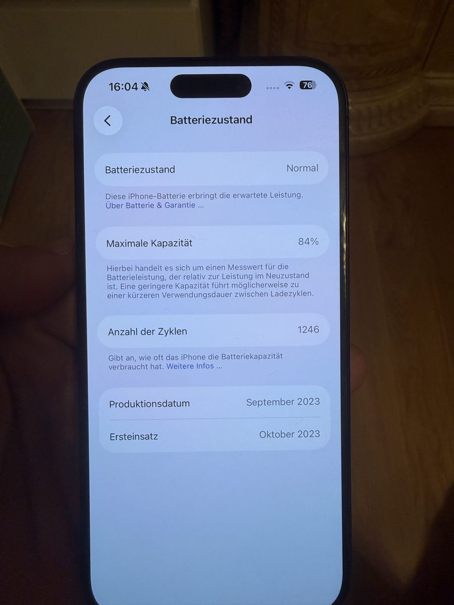 Apple Telefoni cellulari / Smartphones: Iphone 15 Pro 128GB Midnight blue – Usato da Oberburg venduto da Diyi 8