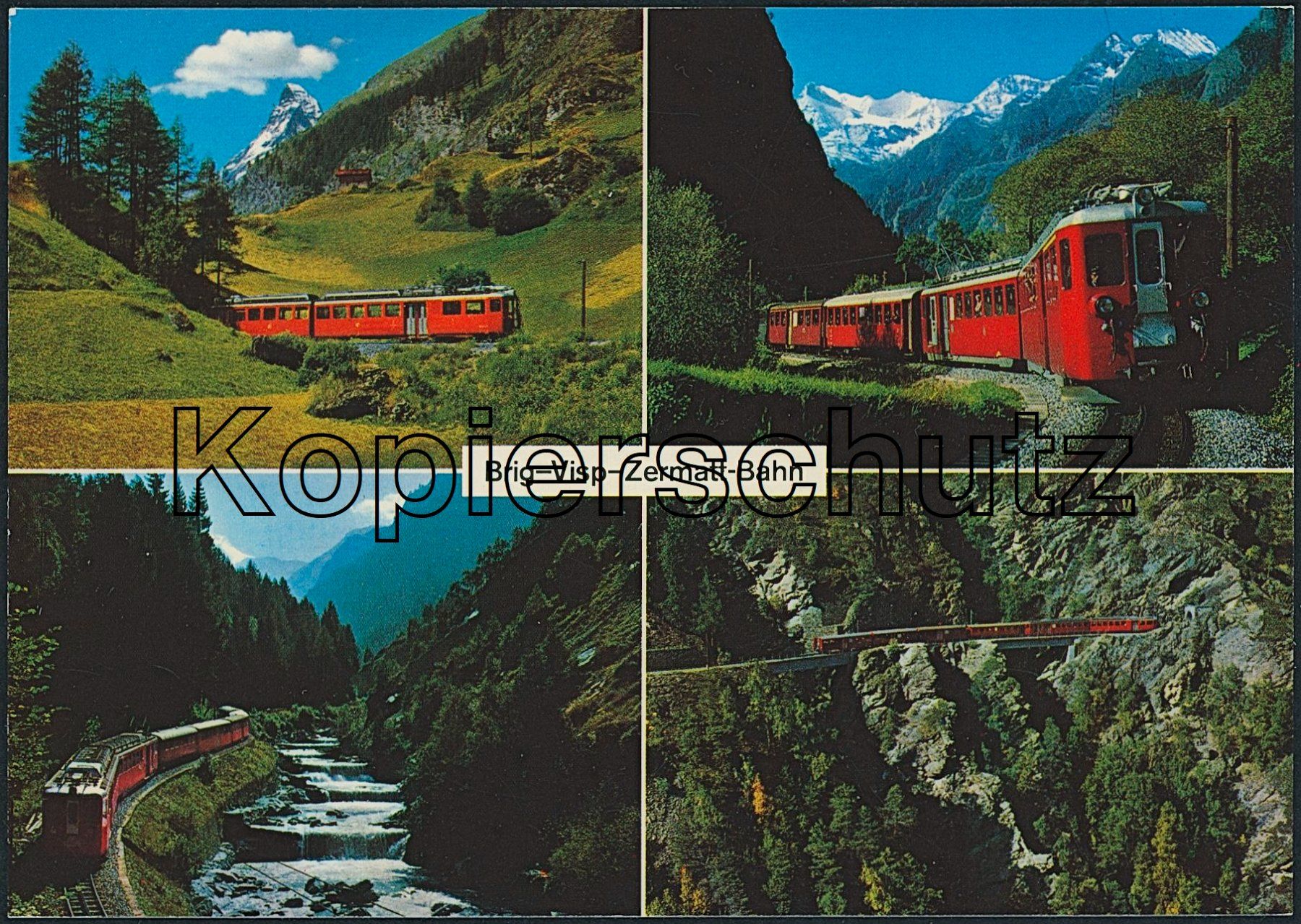 Cartoline postali: VS Brig Visp Zermatt BVZ – Nuovo (secondo la descrizione) da Schindellegi venduto da dormay