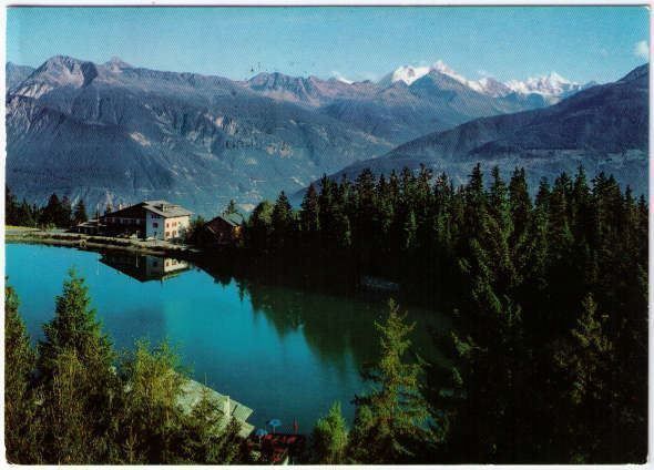 Ansichtskarten: Montana - Lac Grenon & Walliser Alpen – Gebraucht aus Binningen von Mountainrider