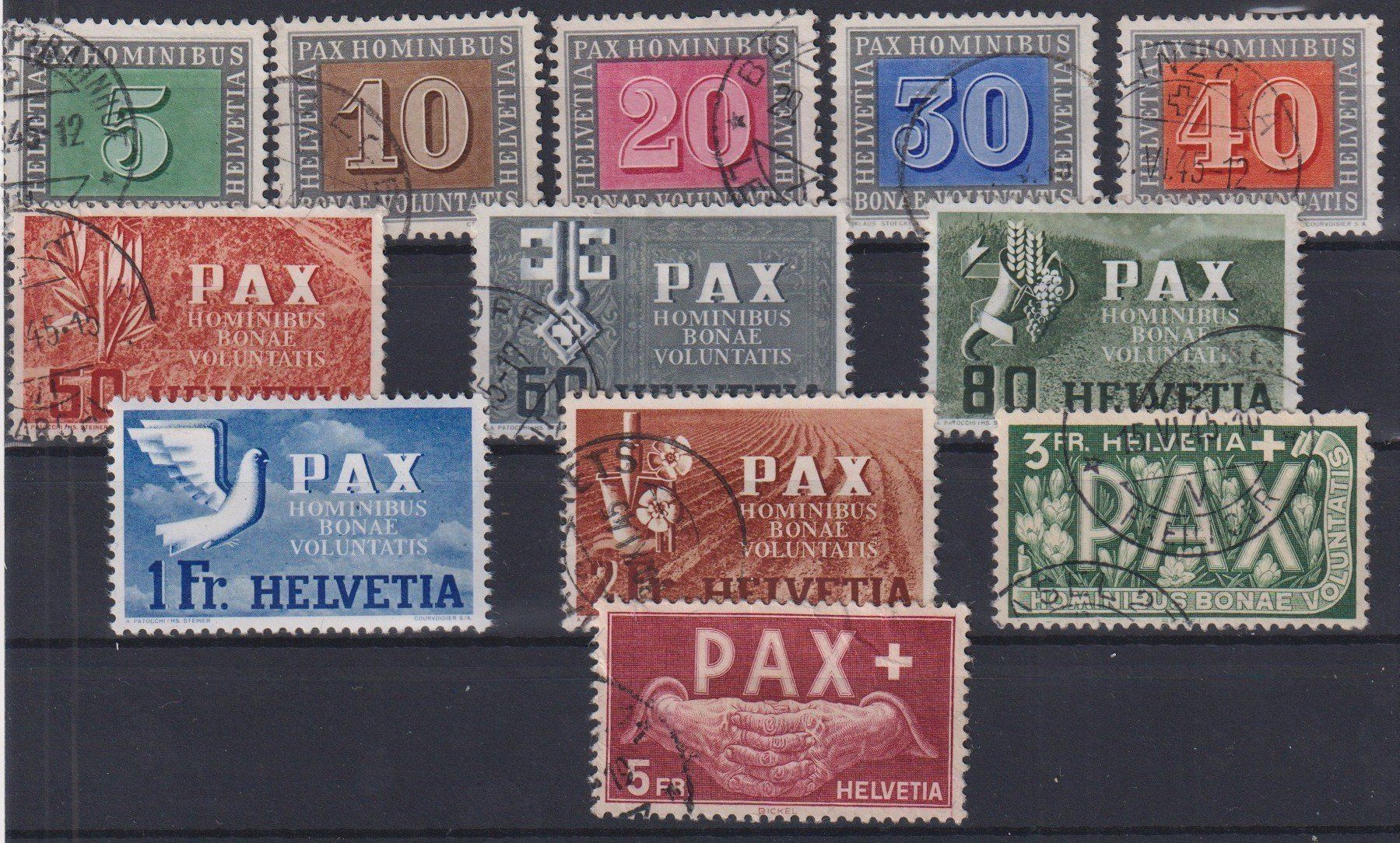 Tutti i francobolli: +++PAX-Lot, top, SBK 800.-++++ – Usato da Samnaun-Compatsch venduto da Marken-Murk