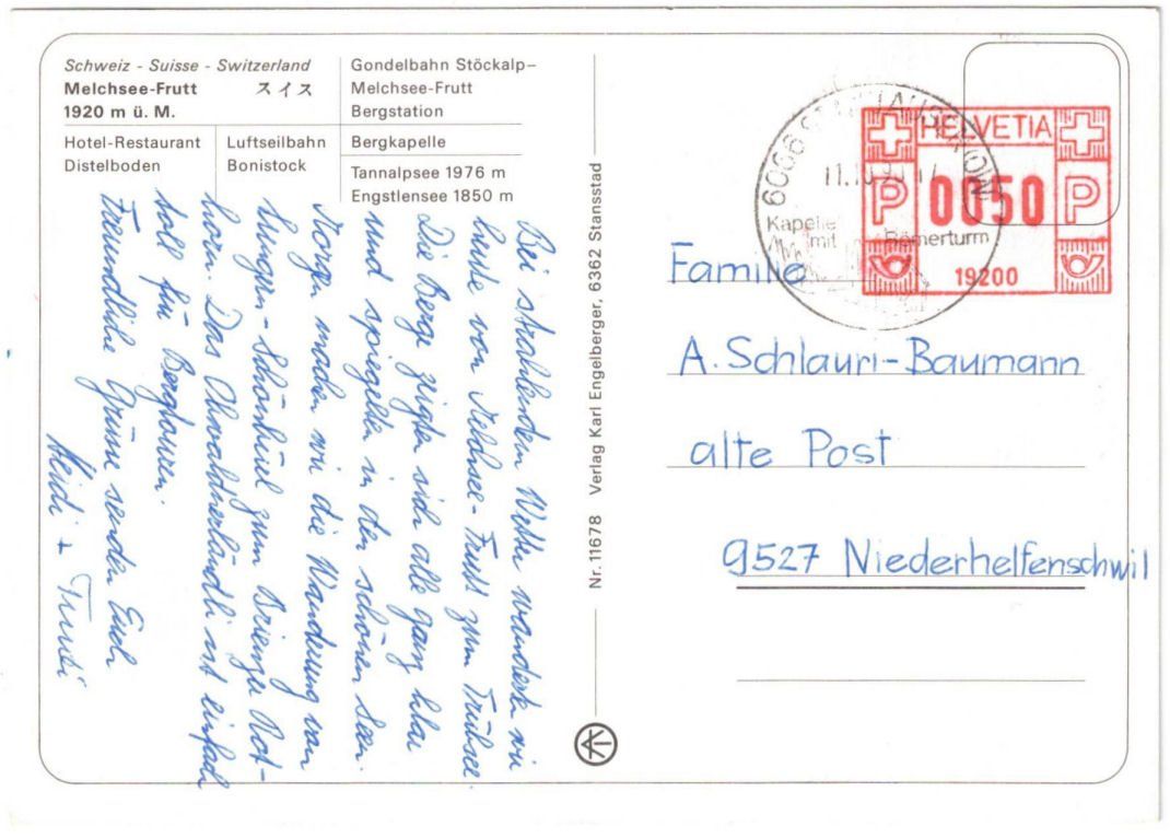 Cartoline postali: Melchsee-Frutt - 6 Bild AK – Usato da Binningen venduto da Mountainrider 1
