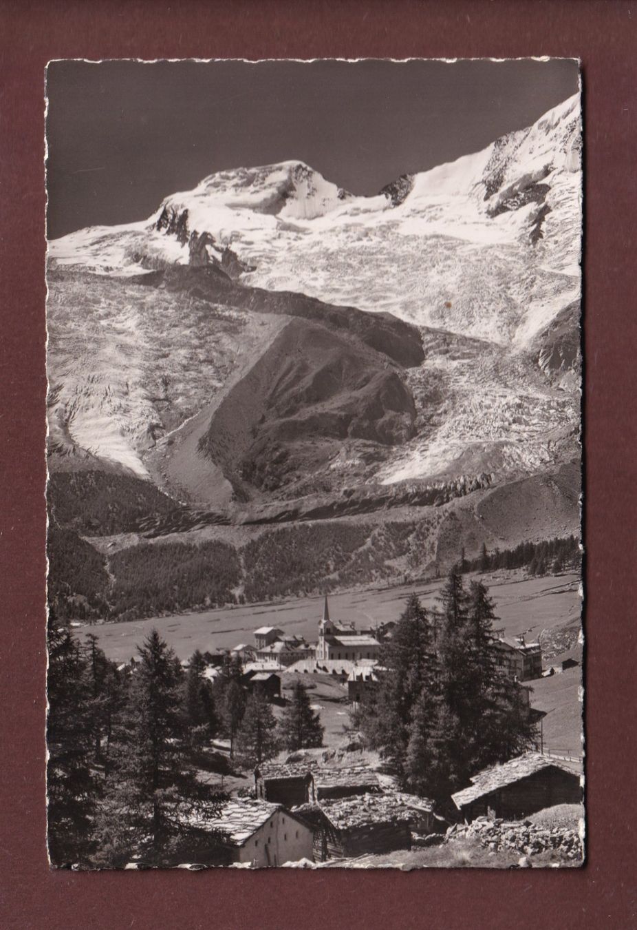 Cartoline postali: SAAS-FEE - Alphubel - 1951 – Usato da Pully venduto da nicecards