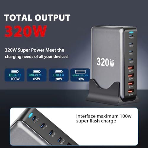 Chargements: USB C Ladegerät Mehrfach, 8 Port USB – Neuf avec emballage d'origine à Hundwil par Mr.Wong 3