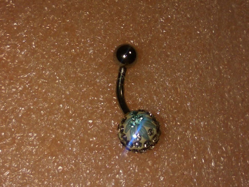 Gioielli per piercing: bauchnabel piercing,,,weiss und hellblau kristall – Nuovo (secondo la descrizione) da Basel venduto da bijoutrie_4 3