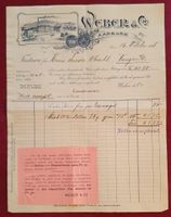 Aarburg 1908 - Weber & Cie, Litho Briefkopf