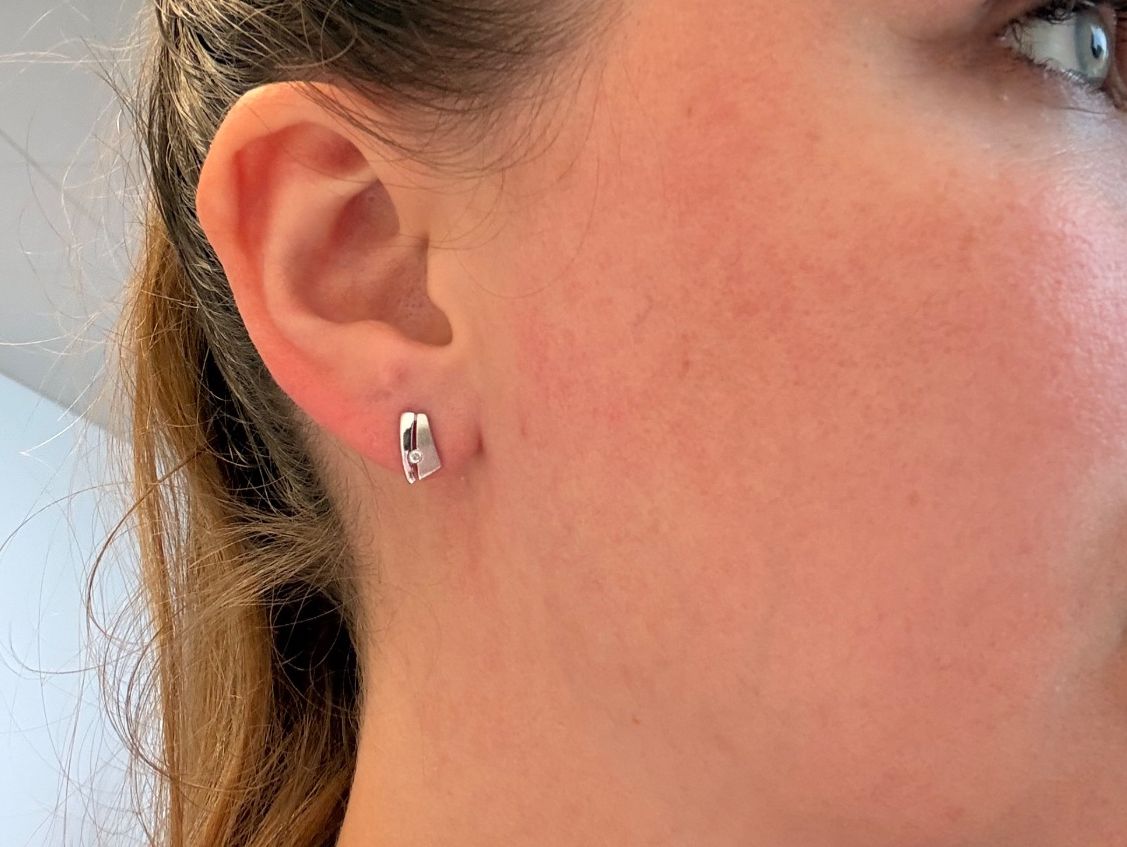 Orecchini pendenti & Orecchini a lobo: Ohrstecker Silber 925 Zirkonia – Nuovo e nell'imballaggio originale da Zug venduto da gold.schmuck 1