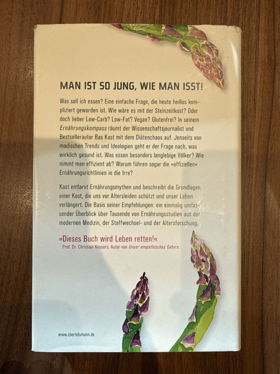 Libri: Der Ernährungs-Kompass von Bas Kast – Usato da Gossau ZH venduto da Phelsuma01 1