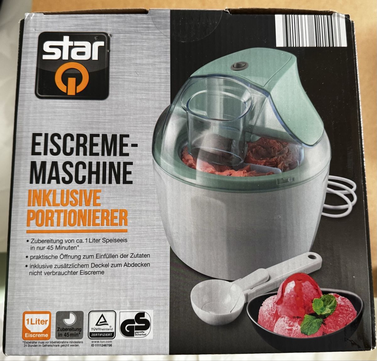 Küchengeräte: Eismaschine NEU – Neu und originalverpackt aus Horgen von st2606