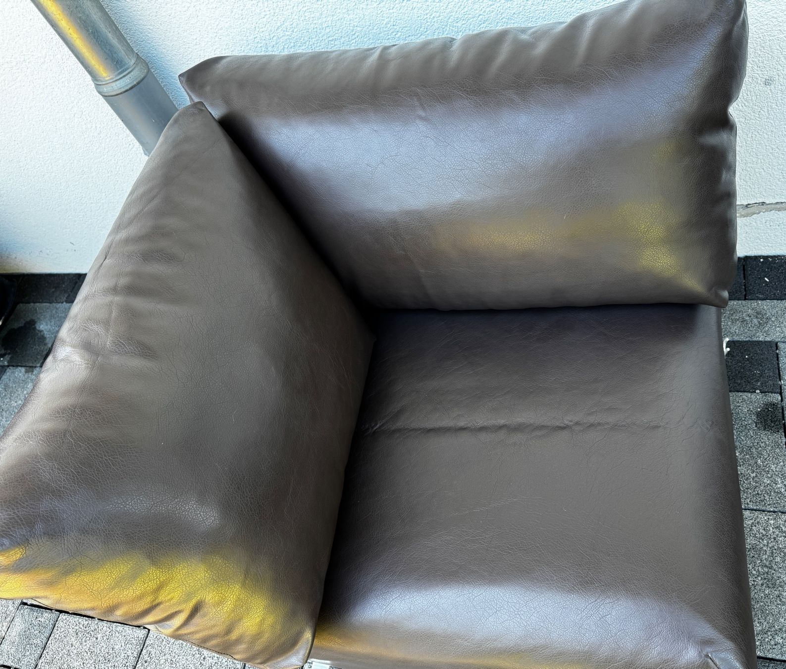 Divani: Ecksofa Leder dunkelbraun guter Zustand – Usato da Oberentfelden venduto da Loti5 2
