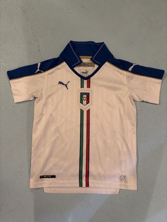 Puma Italien Fussball Trikot Weiss/Blau Gr. M Top Zustand So