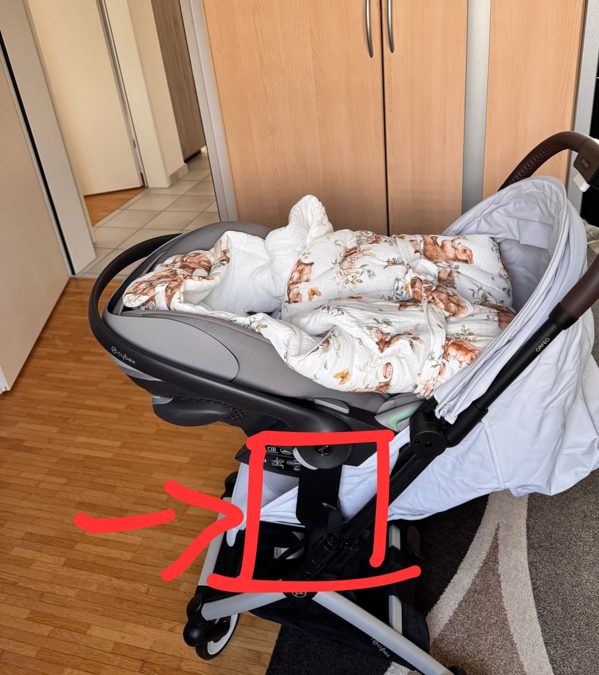 Cybex Carrozzine: CYBEX Orfeo grey Plus Adapter – Usato da Urdorf venduto da mar_5dn7 5
