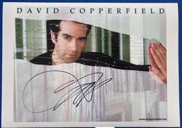 David Copperfield Magier Zauberer ORIGINAL AUTOGRAMM + COA