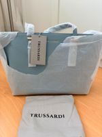 Trussardi Handbag Light Blue Leather New With Tags