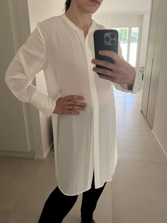 Elegant White Tunic Dress - Perfect for Layering!