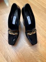 Jimmy Choo Lack Pumps mit goldener Kette - Top Zustand