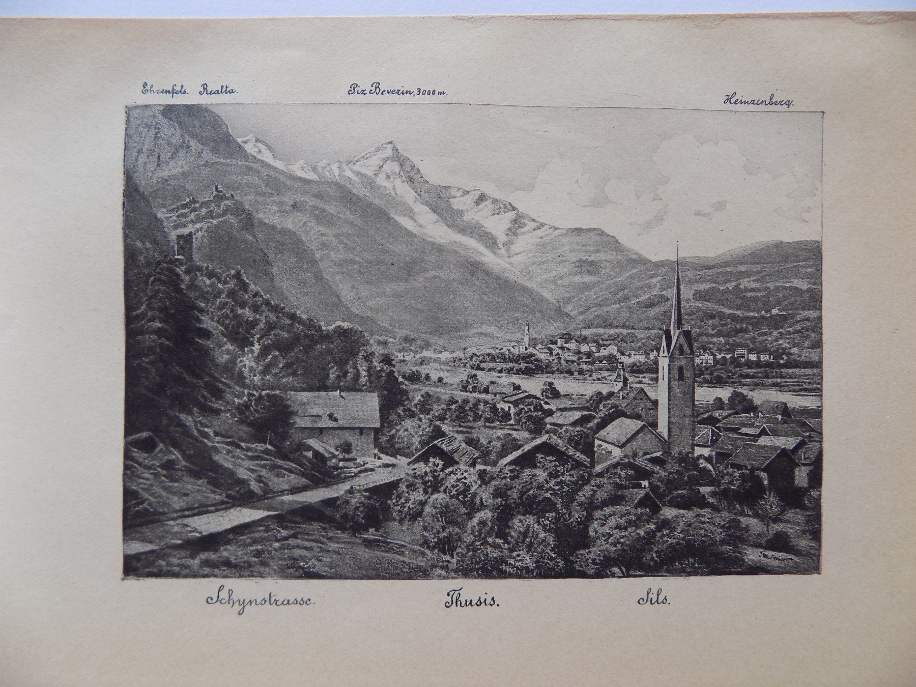 Gravures: Thusis Sils Schynstrasse – D'occasion à Risch par Rischli15 1