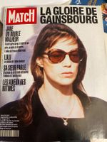 PARIS MATCH - 1991 - LA GLOIRE DE GAINSBOURG