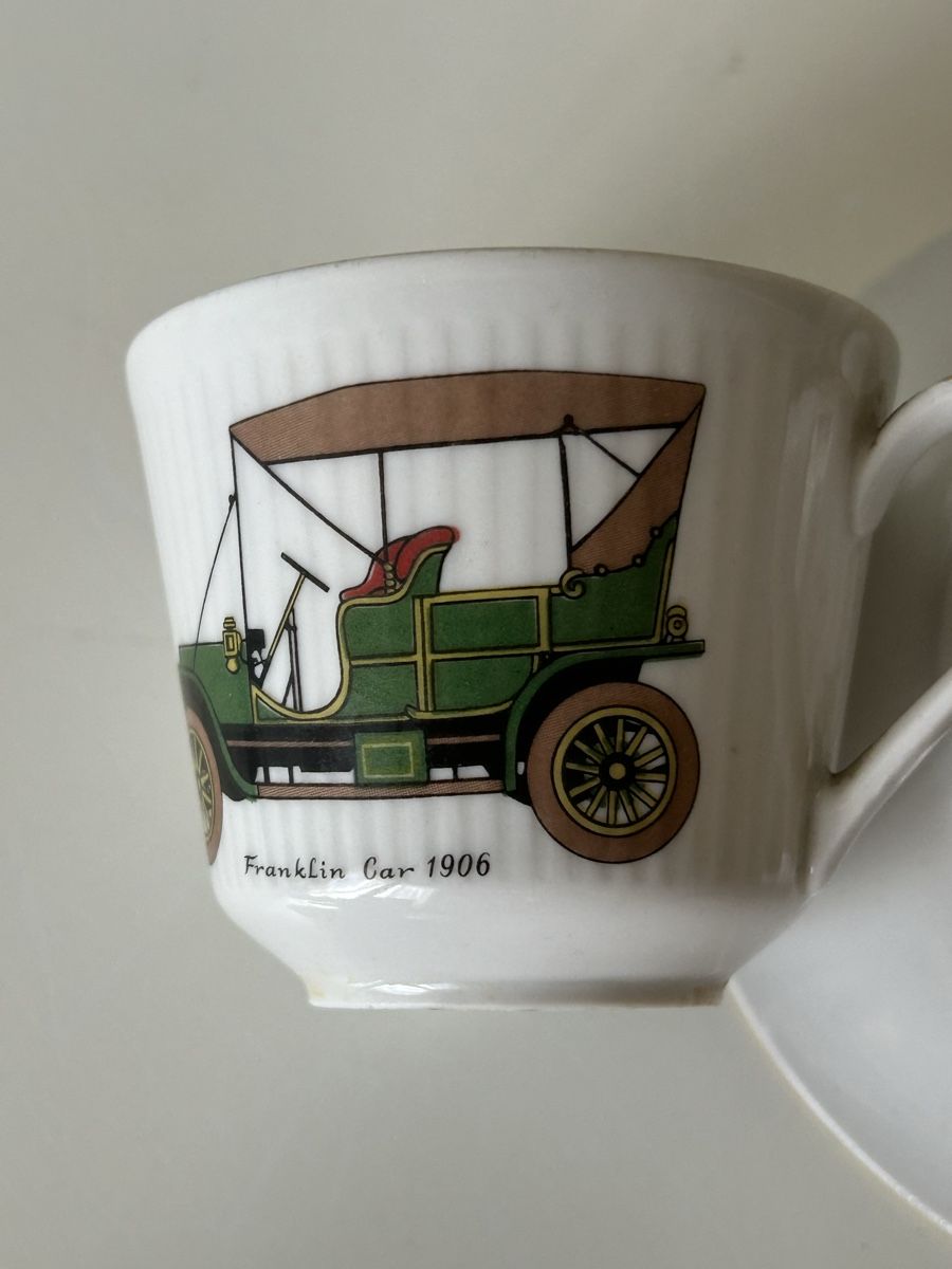 Tazze: Pottenstein Bavaria Tasse mit Oldtimer Franklin Car 59 – Usato da allschwil venduto da basel5